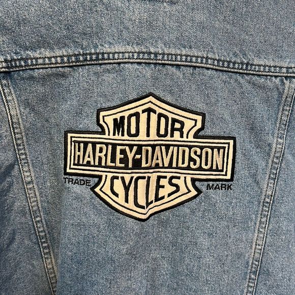 Harley Davidson Jean jacket size large - Picture 3 of 7